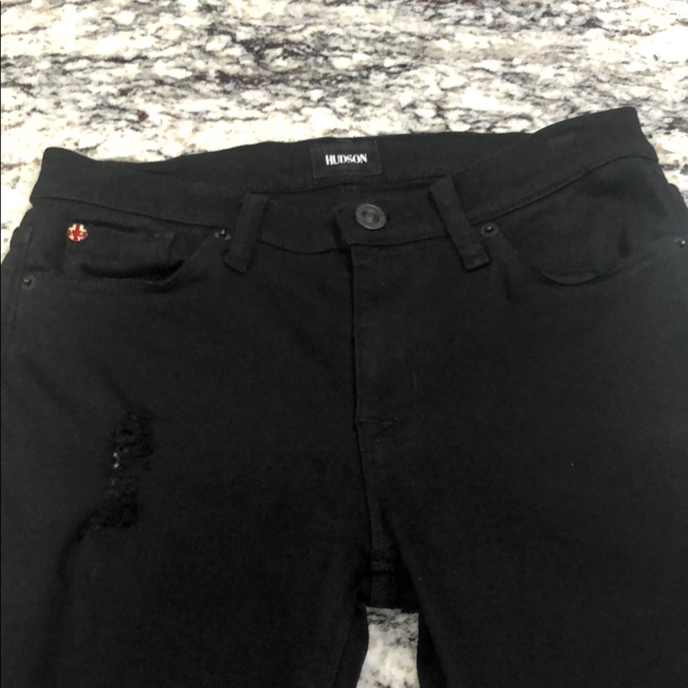 (Sold) Hudson Nico Super Skinny Jeans Dark Black - Picture 6 of 8